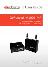 Robustel GoRugged M1000 MP User Manual предпросмотр