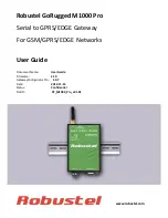 Предварительный просмотр 1 страницы Robustel GoRugged M1000 Pro User Manual