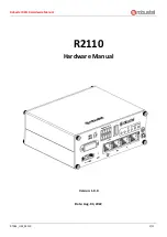 Предварительный просмотр 1 страницы Robustel R2110 Hardware Manual