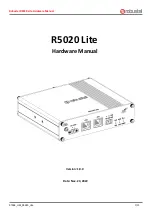 Предварительный просмотр 1 страницы Robustel R5020 Hardware Manual