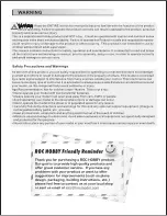 Preview for 2 page of Roc Hobby P-39 Racing User Manual