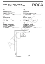 Preview for 1 page of Roca GAVINA 20 GTI Confort SP Operation, Cleaning And Maintenance Instructions For The User