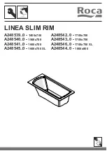 Preview for 1 page of Roca LINEA SLIM RIM A248539 0 Series Manual