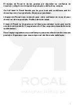 Preview for 2 page of Rocal ARc 73 TC +Plus 180 User Manual