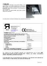 Предварительный просмотр 9 страницы Rocal BARBARA 120 User Manual