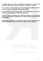 Предварительный просмотр 2 страницы Rocal D-7 User Manual