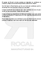 Preview for 2 page of Rocal G 450 TC User Manual