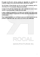 Предварительный просмотр 2 страницы Rocal Habit 73 TC +T User Manual