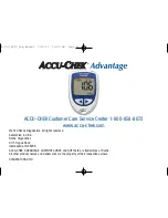 Preview for 52 page of Roche Accu-Chek Advantage Owner'S Booklet