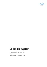 Roche Cedex Bio Operator'S Manual preview