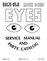 Rock-Ola Eyes G-206 Service Manual And Parts List preview