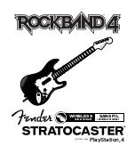 Rockband Fender Stratocaster Manual preview