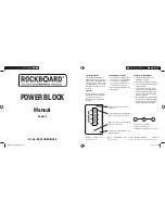 Rockboard RBO POWER BLOCK User Manual preview