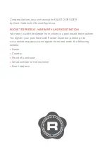 Preview for 2 page of Rocket Espresso Fausto Grinder User Manual