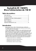 Preview for 2 page of RocketFish RF-700WPS (French) Guide Utilisateur