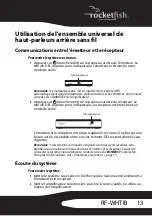 Preview for 13 page of RocketFish RF-WHTIB (French) Manual De L'Utilisateur