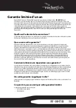 Preview for 19 page of RocketFish RF-WHTIB (French) Manual De L'Utilisateur