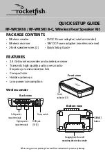 Preview for 1 page of RocketFish RF-WRSK18 Quick Start Manual