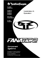 Rockford Fosgate 3-Way FNQ3146 Installation & Operation Manual preview