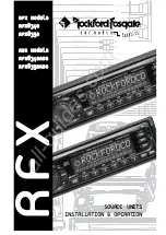 Rockford Fosgate AFX8340 Installation & Operation Manual preview