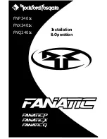 Rockford Fosgate FANATIC P Installation & Operation Manual preview