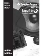 Preview for 1 page of Rockford Fosgate Fanatic Q FNQ1414 Operation & Installation