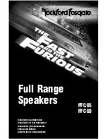 Rockford Fosgate Fast and Furious FFC65 Installation And Operation Manual preview