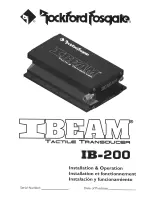 Rockford Fosgate IBeam IB-200 Installation & Operation Manual предпросмотр