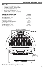 Предварительный просмотр 9 страницы Rockford Fosgate M162C Installation And Operation Manual