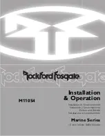 Rockford Fosgate Marine Series Installation & Operation preview