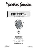 Preview for 64 page of Rockford Fosgate Power Elite T15002 Installation And Operation Manual