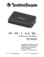 Rockford Fosgate Prime R150-2 Installation & Operation Manual preview