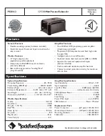 Rockford Fosgate PS300-12 Installation Reference Sheet preview