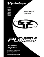 Rockford Fosgate Punch 150S Installation And Operation Manual preview