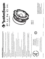 Rockford Fosgate Punch PP4-T Installation & Operation Manual preview