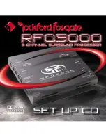 Предварительный просмотр 1 страницы Rockford Fosgate RFQ5000 Setup Instructions