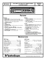 Предварительный просмотр 2 страницы Rockford Fosgate RFX-8120 Installation Reference Sheet