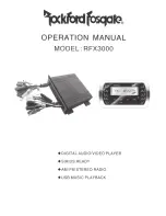 Preview for 1 page of Rockford Fosgate RFX3000 Operation Manual