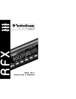 Preview for 1 page of Rockford Fosgate RFX8210 Installation & Operation Manual