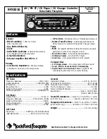 Preview for 2 page of Rockford Fosgate RFX8310 Installation Reference Sheet