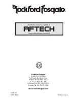 Preview for 80 page of Rockford Fosgate RFX9220M Installation & Operation Manual