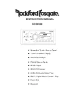 Preview for 1 page of Rockford Fosgate RFX9900 Instruction Manual