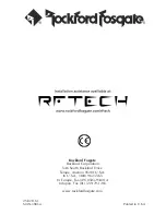 Preview for 64 page of Rockford Fosgate Type RF X1 User Manual