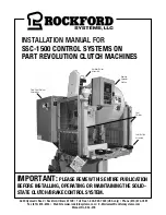 Rockford Systems SSC-1500 Installation Manual предпросмотр