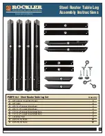 Preview for 1 page of Rockler 48426 Assembly Instructions