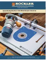 Rockler 55512 Instructions Manual preview