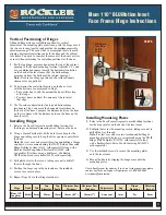 Rockler BLUMotion Blum 110 Instructions preview