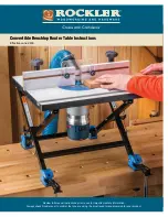 Rockler Convertible Benchtop Instructions Manual preview