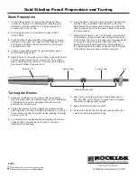 Предварительный просмотр 1 страницы Rockler Gold Slimline Pencil Preparation And Turning