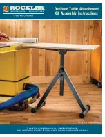 Rockler Outfeed Table Attachment Kit Assembly Instructions Manual предпросмотр